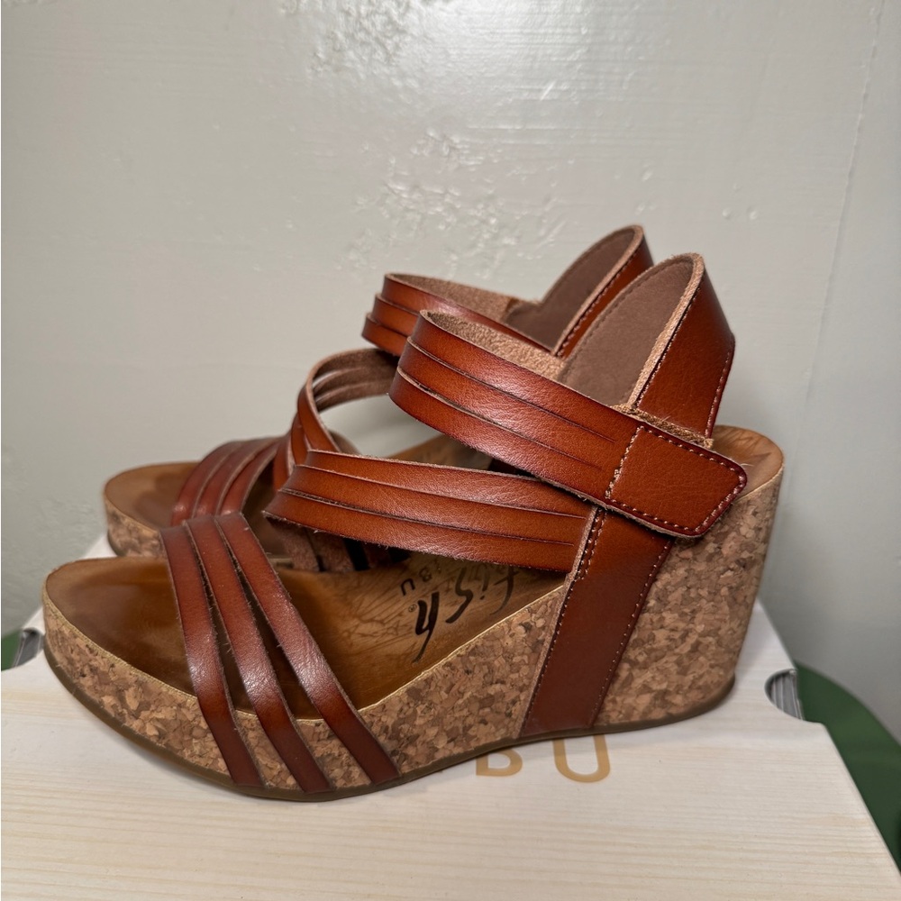 Blowfish Women's Brown Wedge Sandals - Picture 3 of 7